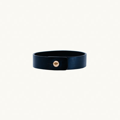 Leather Bracelet | Navy