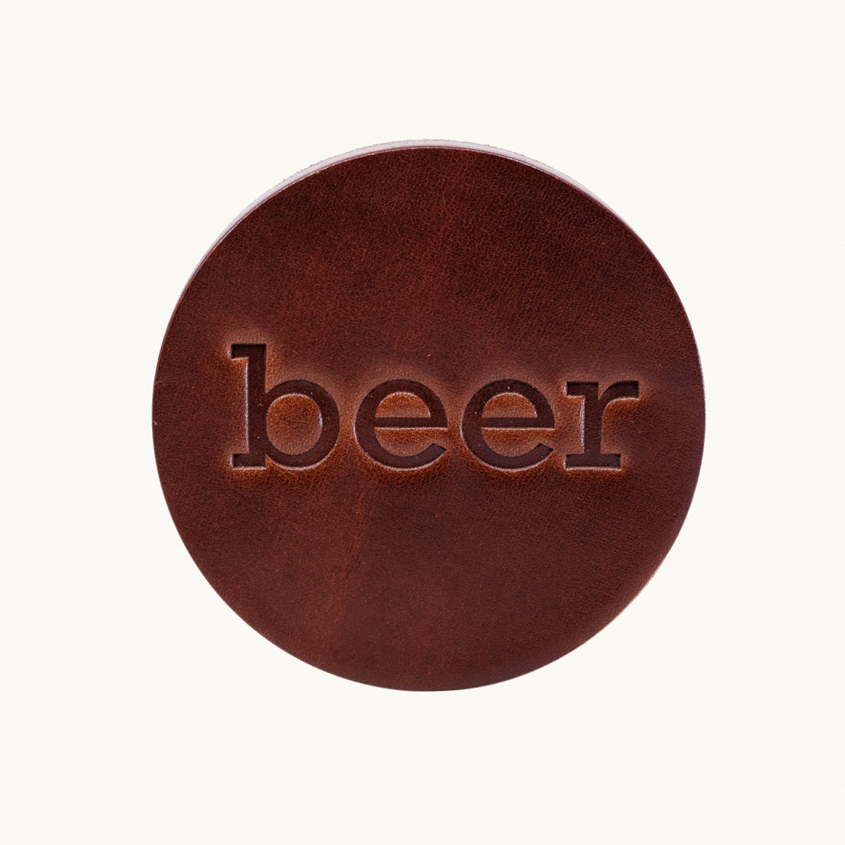 Leather Coaster | Beer