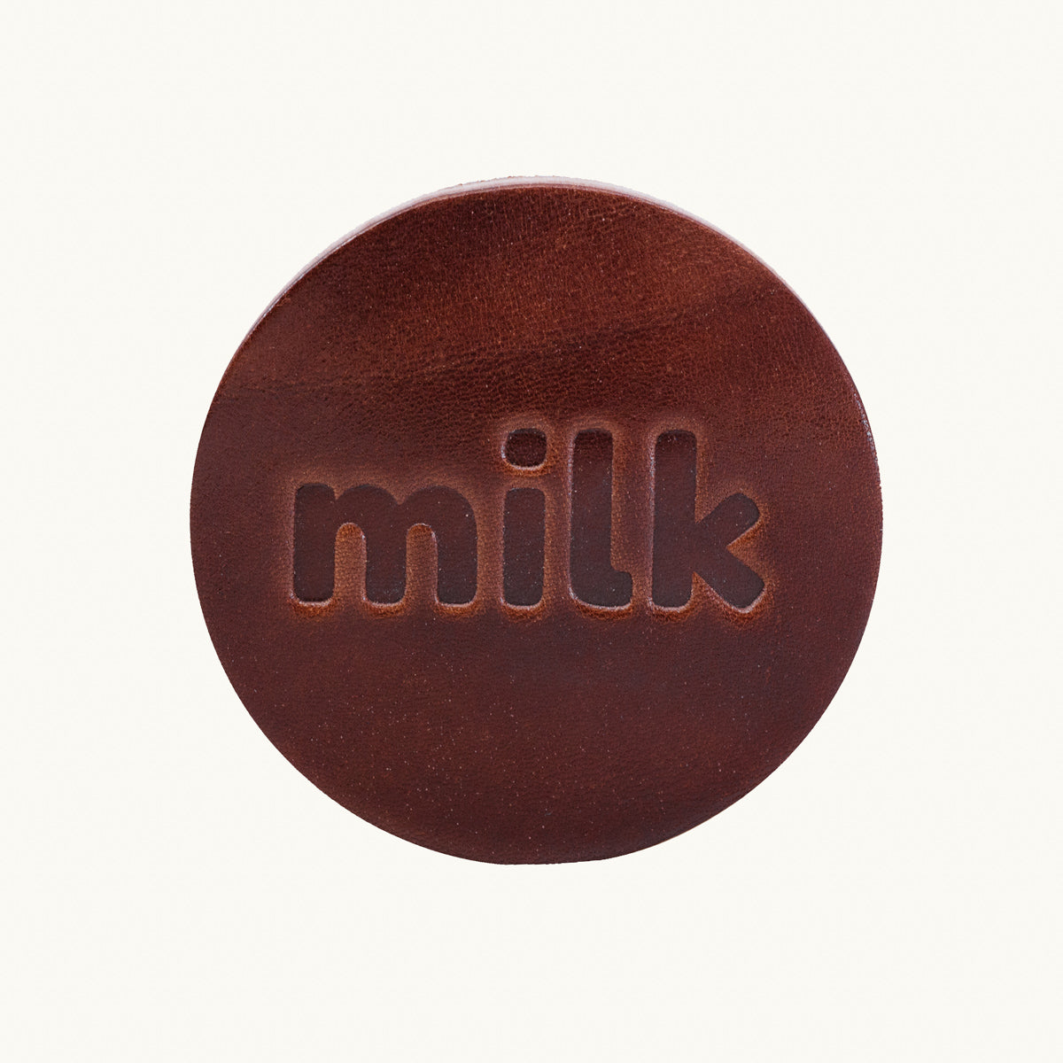 Leather Coaster | Milk