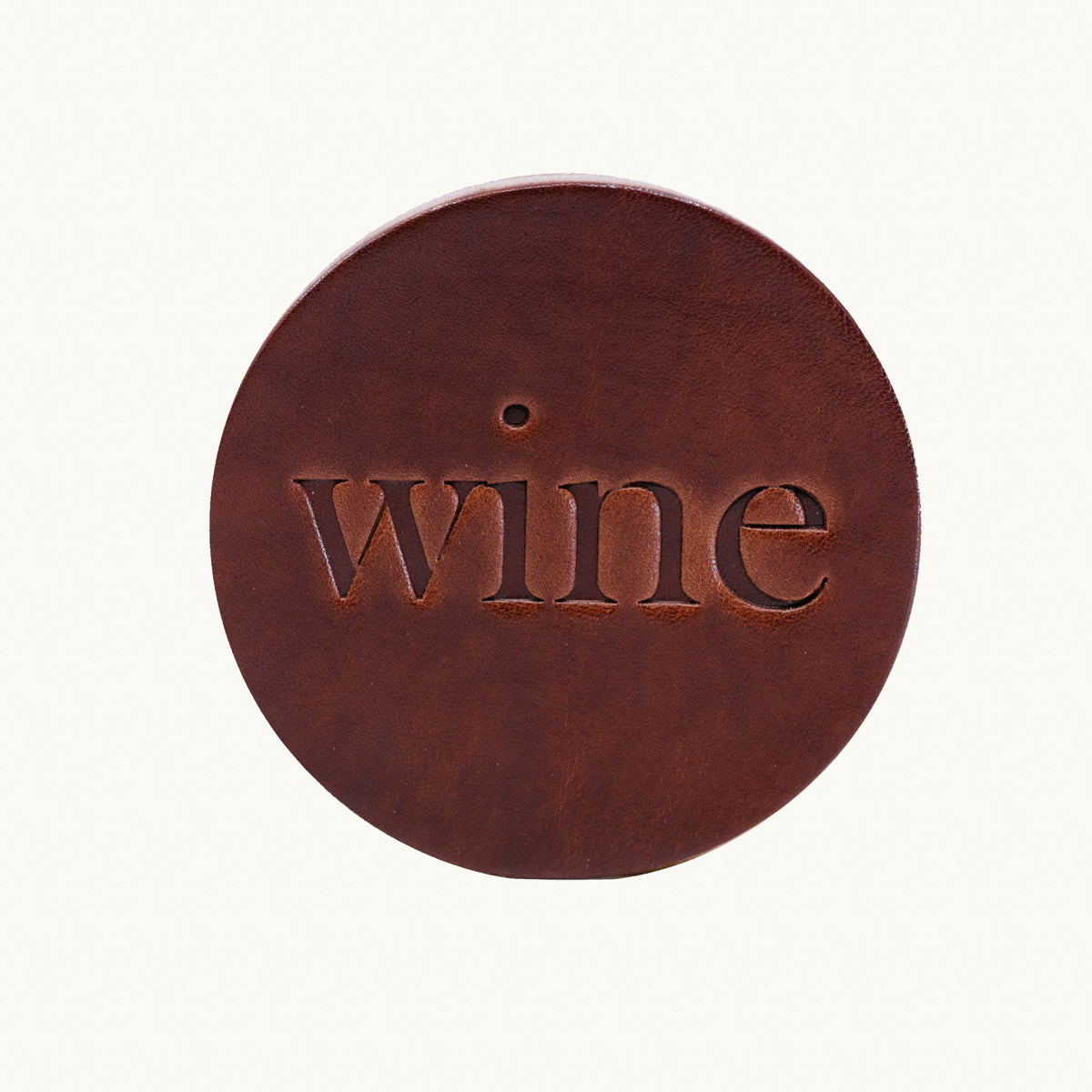 Leather Coaster | Wine