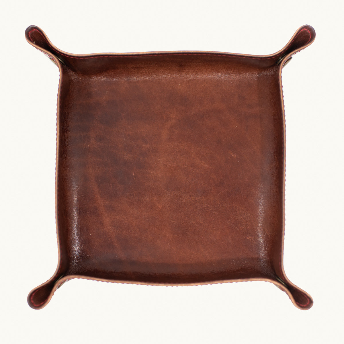 Leather Valet Tray | Medium Brown